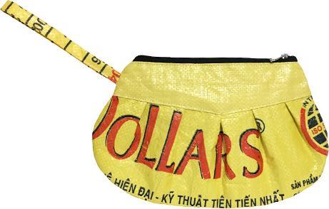Image du produit Bekos Upcycling - Sac universel en sacs de nourriture pour poissons recyclés, jaune