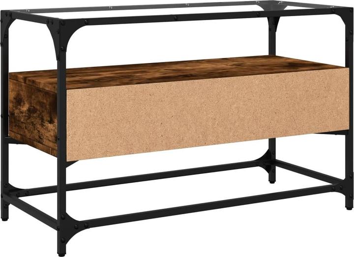 Image du produit VidaXL Meuble TV avec plateau en verre 98 x 35 x 51cm