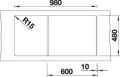 Produktbild Blanco Zia XL 6 S (Aufsatzspülbecken, 100 cm, 50 cm)