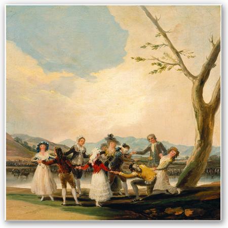 Produktbild Trenddeko de Goya - Das Blindekuhspiel (70 x 70 cm)