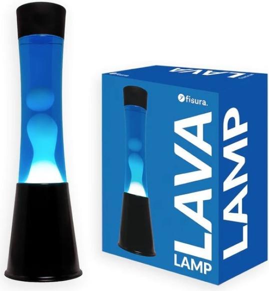 Produktbild Fisura Lavalampe LED - schwarz und Cyan - von (E27)