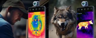 Actual product image Xinfrared XH09 Thermal imaging camera for smartphone - Lightning