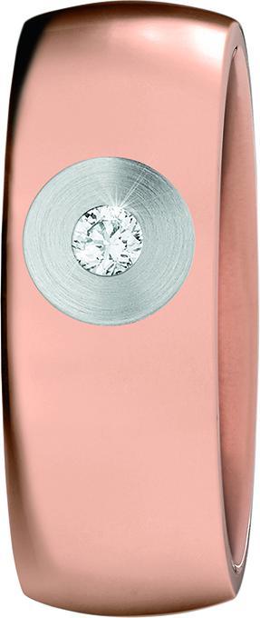 Xen Bandring mit Brillant 0,04 ct TW/SI rosèvergoldet (54)