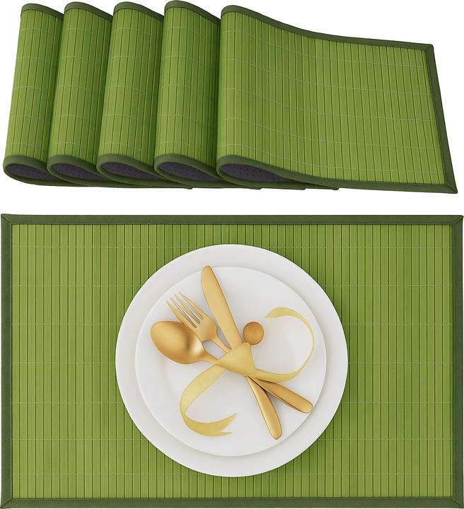 Actual product image Relaxdays Placemat 6pcs. (6 pcs., 45 x 30 x 0.3 cm)