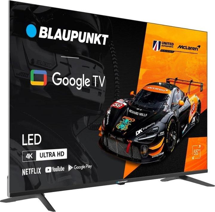 Blaupunkt TV 55UGC5500S 55 4K Ultra HD DLED Google TV Wi-Fi Bluetooth Schwarz (12000 mAh)