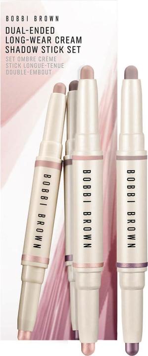 Image du produit Bobbi Brown Dual Ended LW Crème Shadow Set (re) (Rose doré/plage nue, Dusty Mauve/Stone)