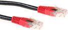 Immagine prodotto Cavo patch U/UTP CAT6 nero da 3 metri con connettori RJ45. Cat6 u/utp cross bk/rd 3.00m (U/UTP, CAT6, 3 m)
