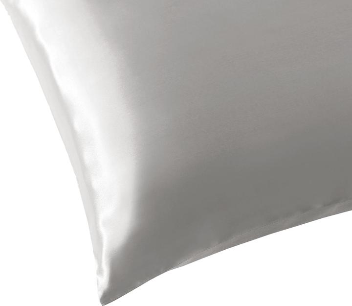 Produktbild Ailoria BEAUTY SLEEP SET Silk Zipper Pillowcase (40x80) (white) with eye mask (Kopfkissenbezug, 40 x 80 cm)