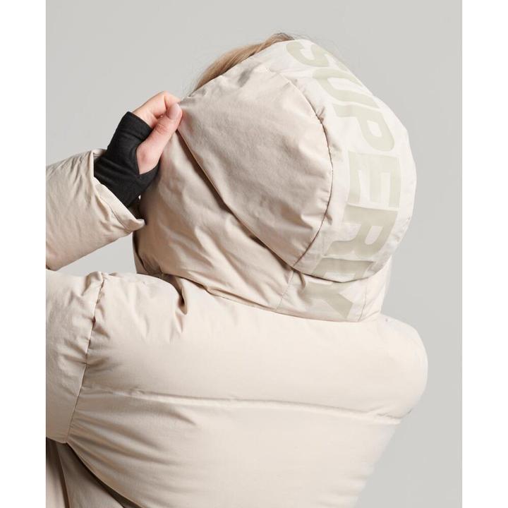 Actual product image Superdry Women's long hooded down jacket (M)