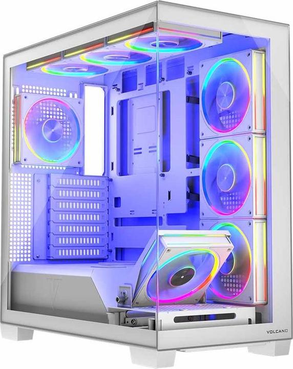 Actual product image Modecom Computergehäuse VOLCANO STELLAR ARGB MIDI 8F (ATX, mATX, Mini-ITX)