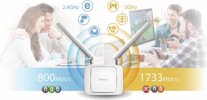 Actual product image edimax Re23s (1733 Mbit/s, 800 Mbit/s)