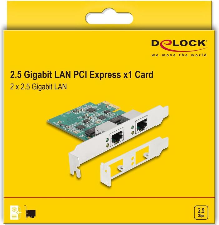 Actual product image Delock 88101 PCI Express x1 Karte (RJ45)