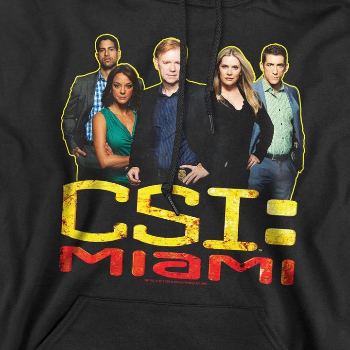 Immagine prodotto CSI: Miami Felpa con Cappuccio Cast Uomo (L)