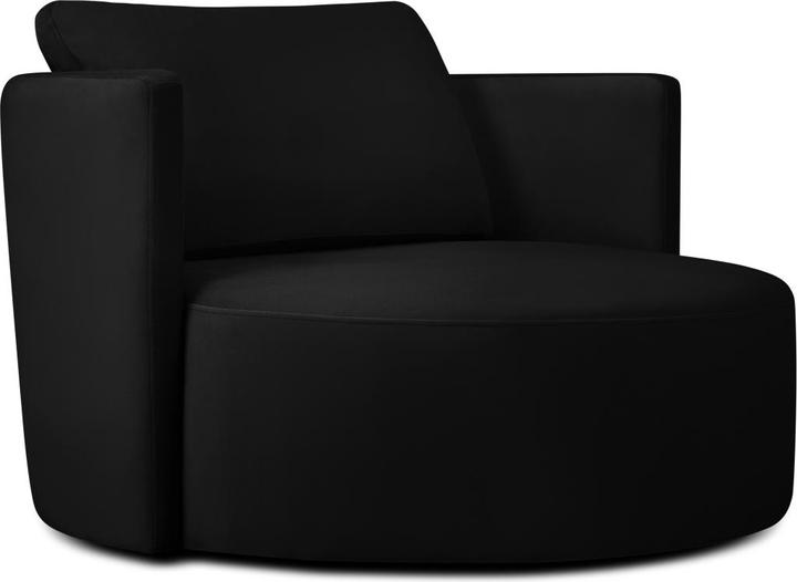 Image du produit Micadoni Fauteuil Pivotant en Velours, "Bliss", 1 Place, 92x92x75 Fabriqué en Europe