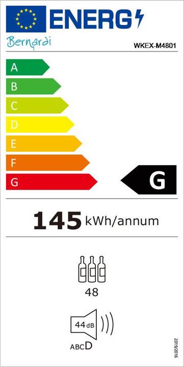 Energie-Label Kibernetik FSP Weinkühlschrank