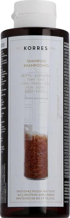 Actual product image Korres Rice Proteins & Linden Shampoo (250 ml, Liquid shampoo)