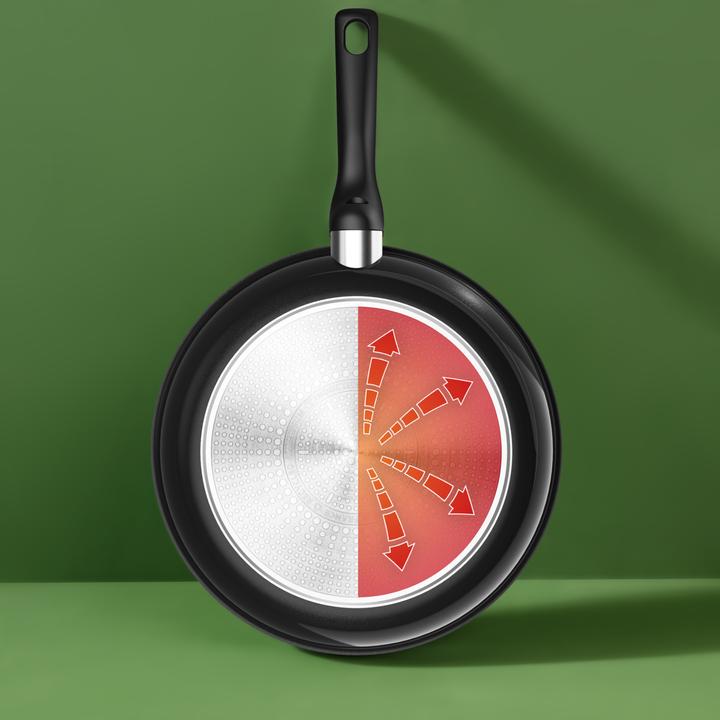 Produktbild Tefal Renew Black keramische hapjespan 24 cm - Inductie (24 cm, Kochtopf, Keramik)