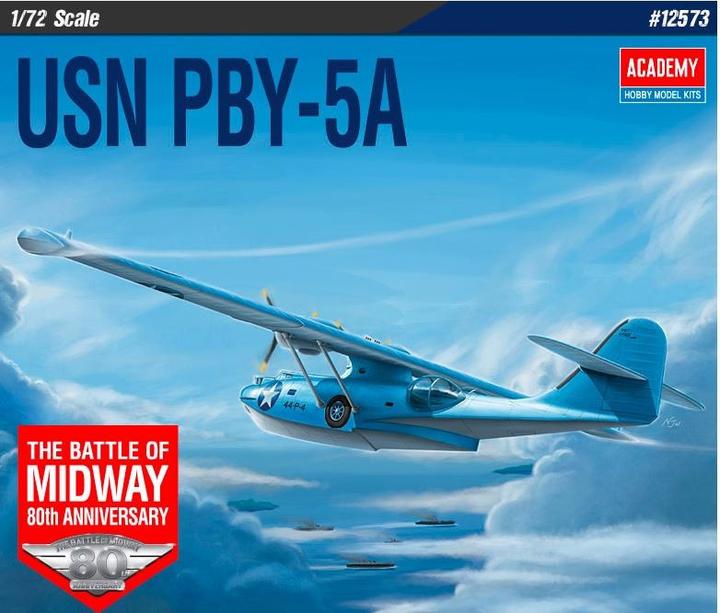 Actual product image Academy Plastic model USN PBY-5A Catalina Battle of Midway 1/72