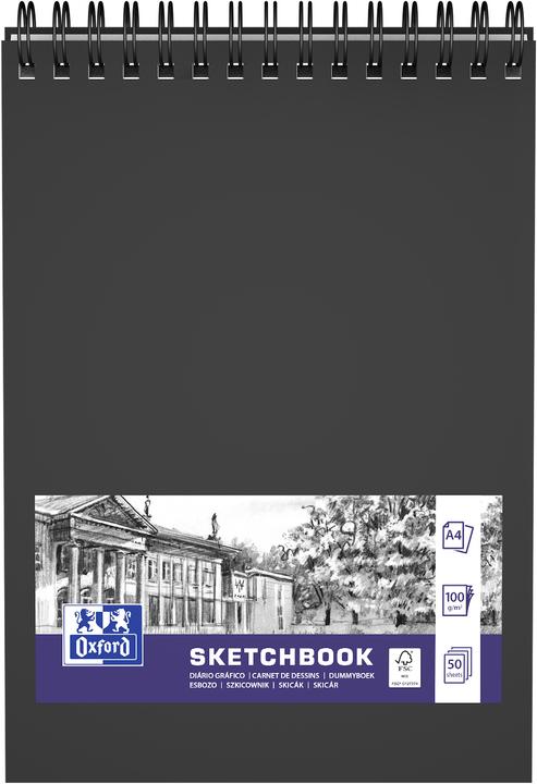 Produktbild Oxford Skizzenbuch (A4, Blanko, Weicher Einband)