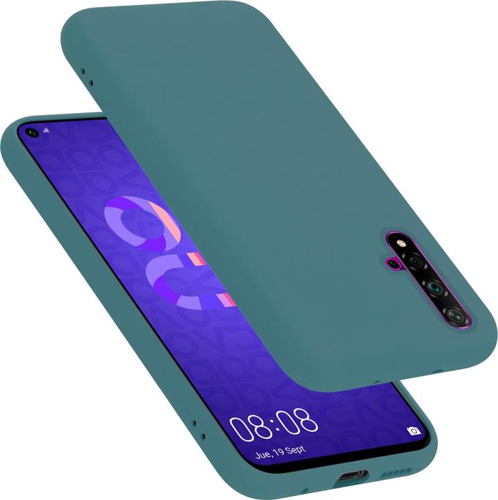 Immagine prodotto Cadorabo Copertura della cassa del silicone liquido TPU (Huawei Nova 5T, Tassa 20, Onore anni '20)