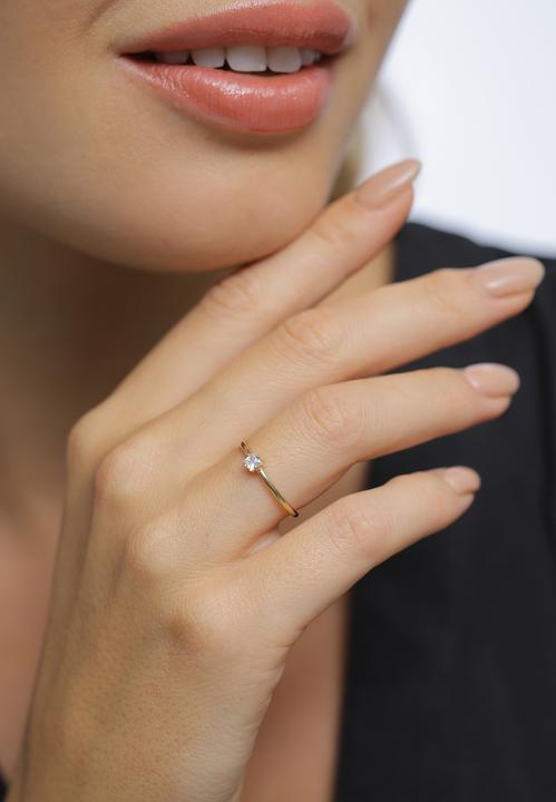 Immagine prodotto Elli Anello di fidanzamento, quadrato (54, 925 Argento)