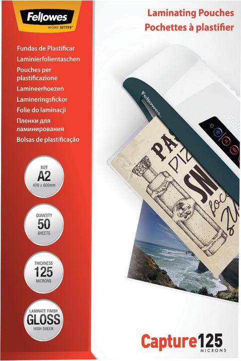 Produktbild Fellowes Capture 125 (A2, 50 Stück, 125 µm)