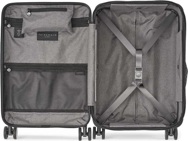 Actual product image Senz Foldable Carry On Trolley, 38L, Silk Grey (38 l, Hand luggage (up to 50 litres))