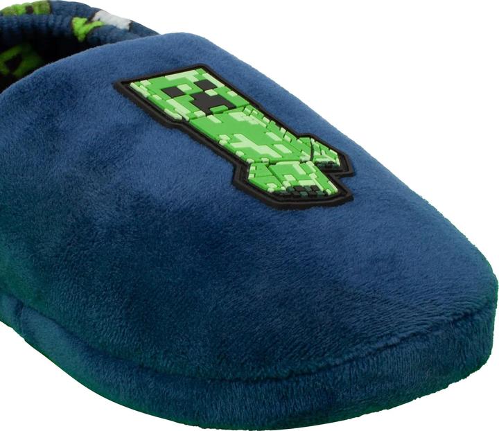 Actual product image Minecraft Childrens/Kids Zombie Vs Creeper Slippers (37)