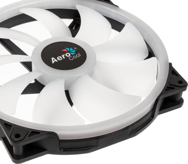 Produktbild AeroCool Duo 20 Computergehäuse Ventilator 20 cm Schwarz (200 mm, 1 x)