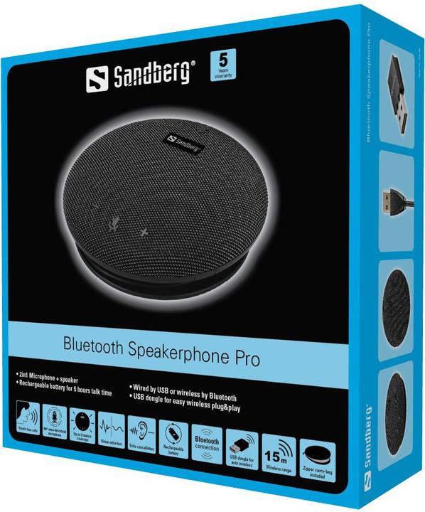 Produktbild Sandberg Bluetooth Speakerphone Pro (10 h, Batteriebetrieb)
