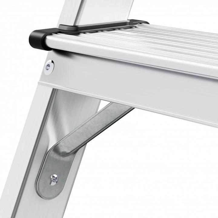 Produktbild Hailo D60 StandardLine, Alu-Sicherheits-Doppelstufenleiter, 2 x 7 Stufen (Stehleiter, 136 cm)