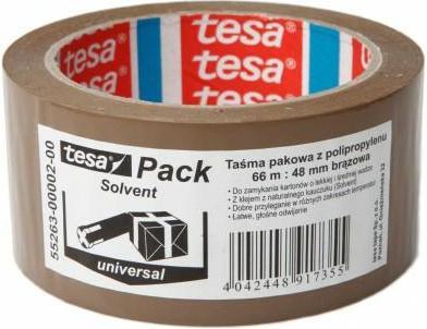 Produktbild tesa Lösungsmittel 66m: 48 mm, braunes Verpackungsband (48 mm)