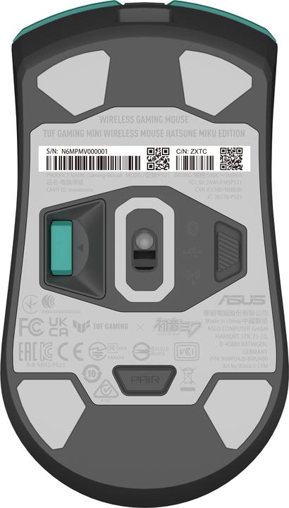Actual product image ASUS TUF Gaming Mini Wireless Mouse Hatsune Miku Edition (Cable)