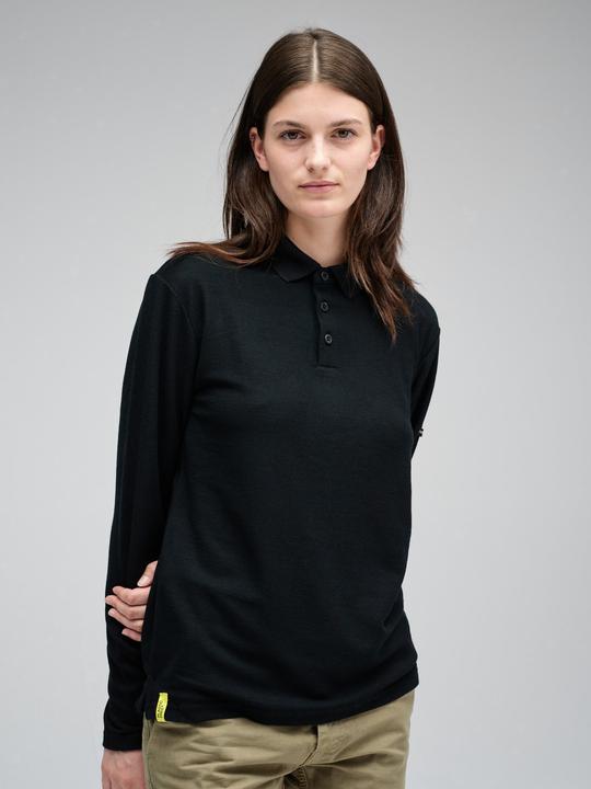 Actual product image Mover Plastic Free Sportswear Long Sleeve Merino Polo (L)