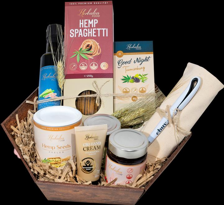Herbalea Hemp Food Gift Basket Large