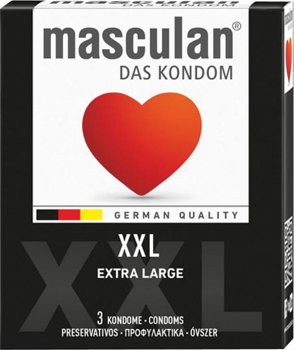 Actual product image Masculan Type 5" (XXL) 3 larger condoms for sufficient space (3 pcs.)