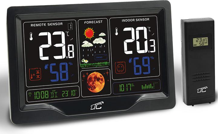 Produktbild Lasmex Wetterstation mit multifunktionalem Farbdisplay, BLACK LTC