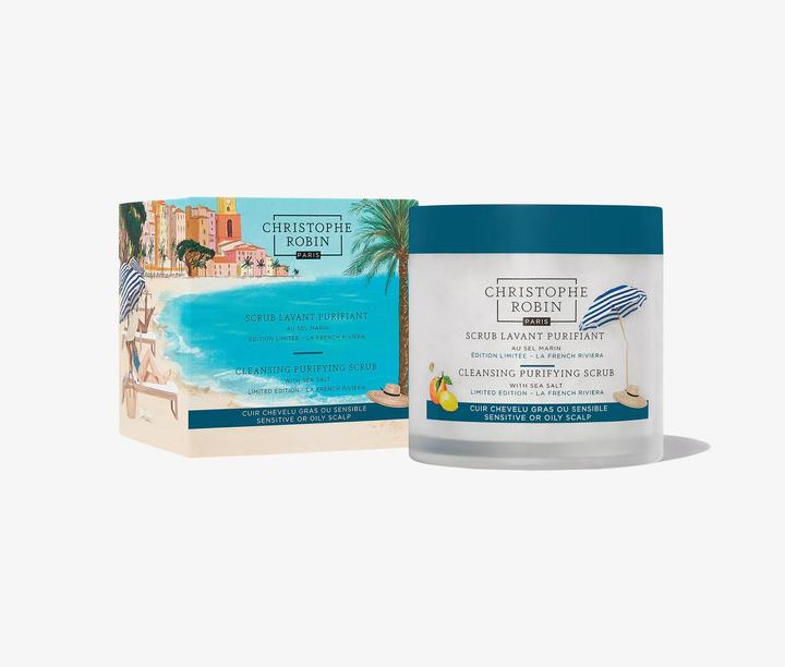 Produktbild Christophe Robin Scrub Lavant Purifiant au Sel Marin Édition Limitée – La French Riviera (250 ml, Flüssiges Shampoo)