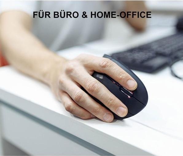 Produktbild Eaxus Ergonomische Vertikalmaus, wireless (Kabellos)