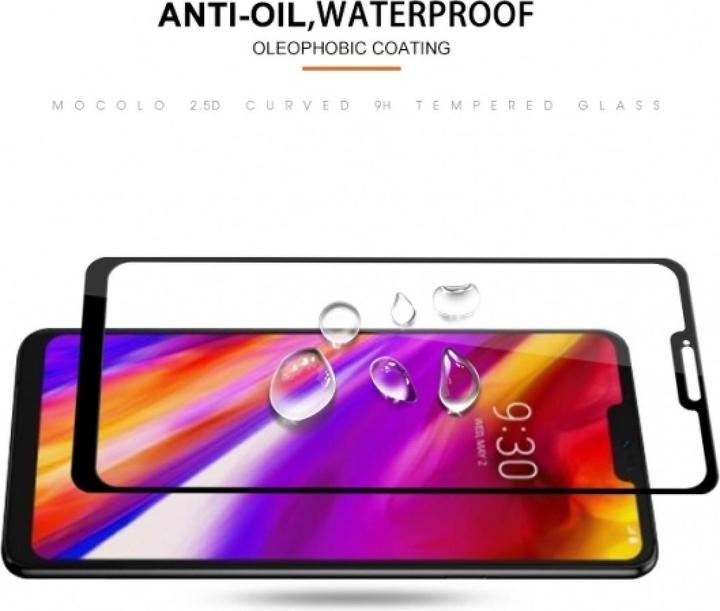 Produktbild Screenguard LG G7 ThinQ Full Screen Panzerglas Schutzfolie 2.5D 9H (1 Stück, LG G7 ThinQ)