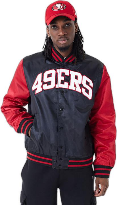 Actual product image New Era Varsity Satine Bomber Veste San Francisco 49ers (M)