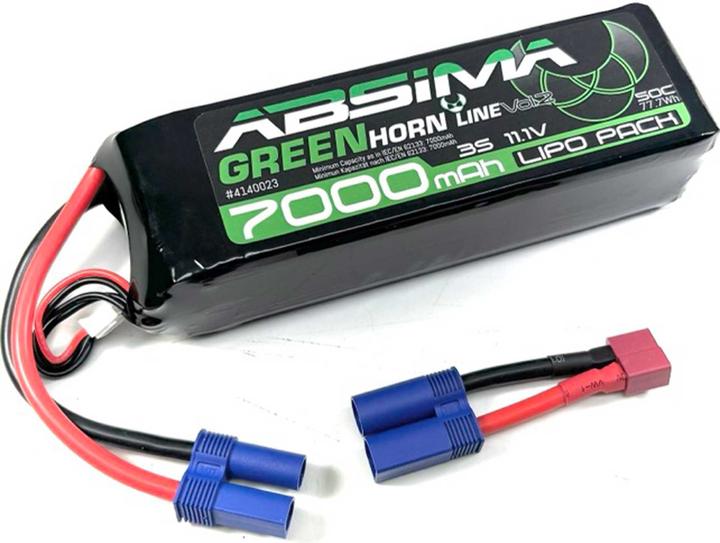 Actual product image Absima Greenhorn Vol.2 LiPo 3S 11,1V-50C 7000 SC (EC5/T-Plug) (11.10 V, 7000 mAh)