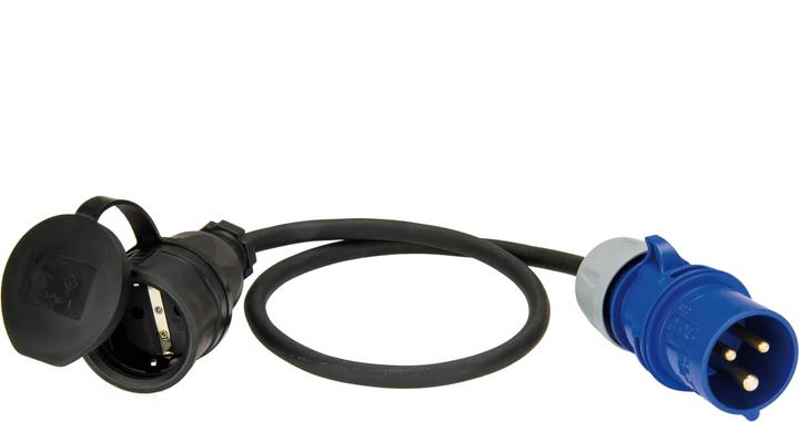 Produktbild PCE CEE Caravan Adapterleitung mit Deckel 230V 16A IP44 9007