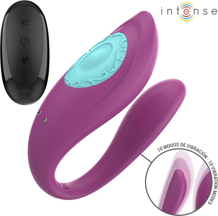 Image du produit Intense Annie Vibromasseur Et Stimulateur En U Violet Télécommande
