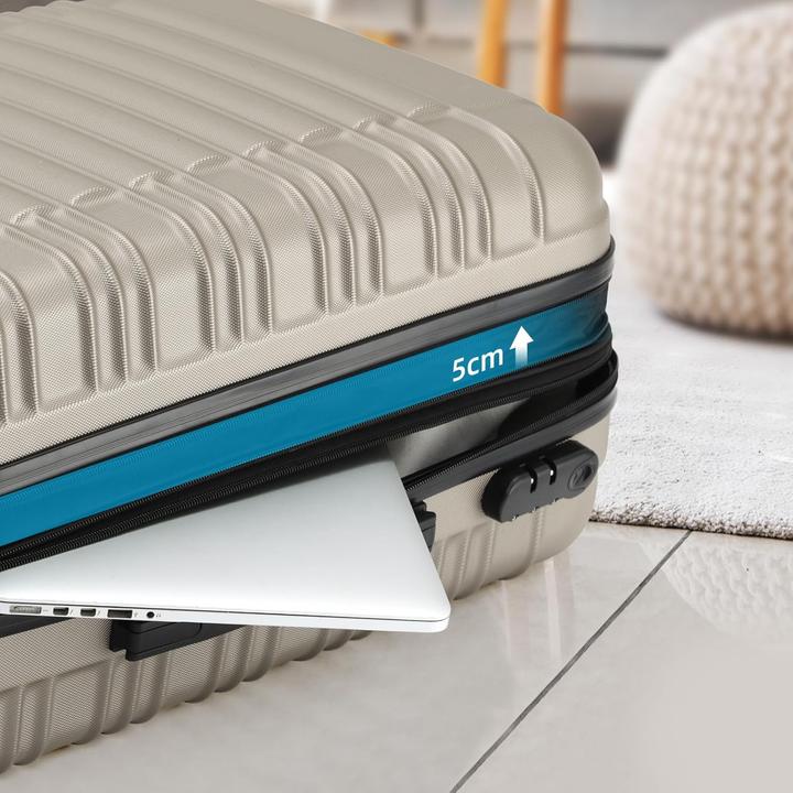 Actual product image Beibye Champagne Suitcase Set