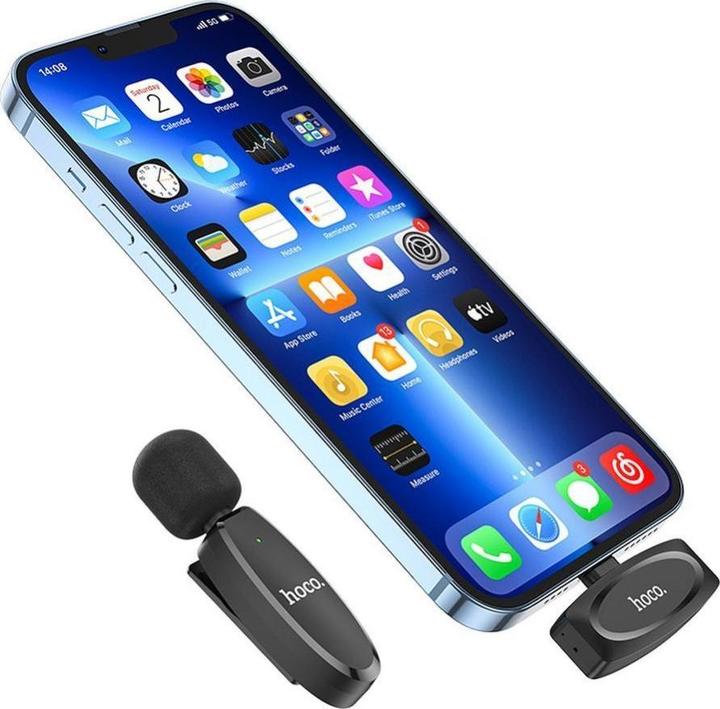 Actual product image Hoco Mikrofonas L15 Lightning juodas