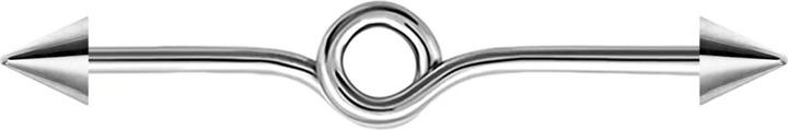 Immagine prodotto Star Piercing Anello d'argento per bilancieri con due coni (senza ottone)