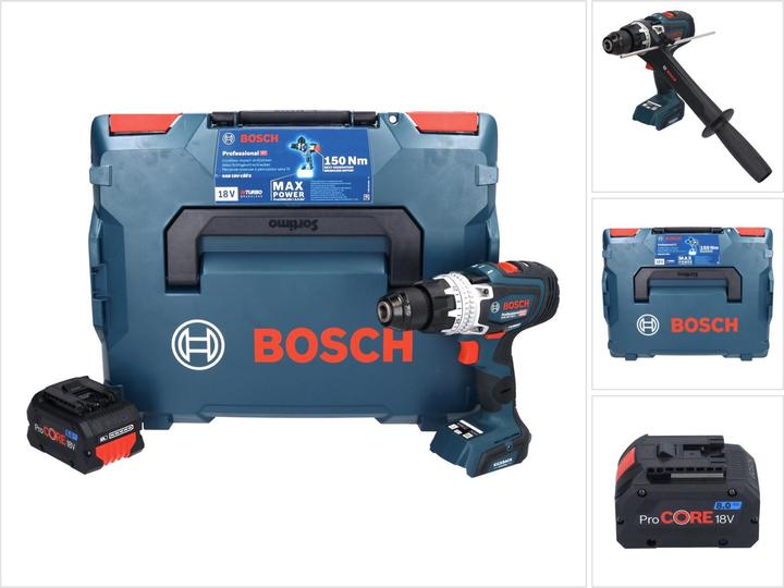 Actual product image Bosch Professional Bosch GSB 18V-150 C Professional Battery Impact Drill 18 V 150 Nm Biturbo Brushless + 1x ProCORE (Rechargeable battery operated)