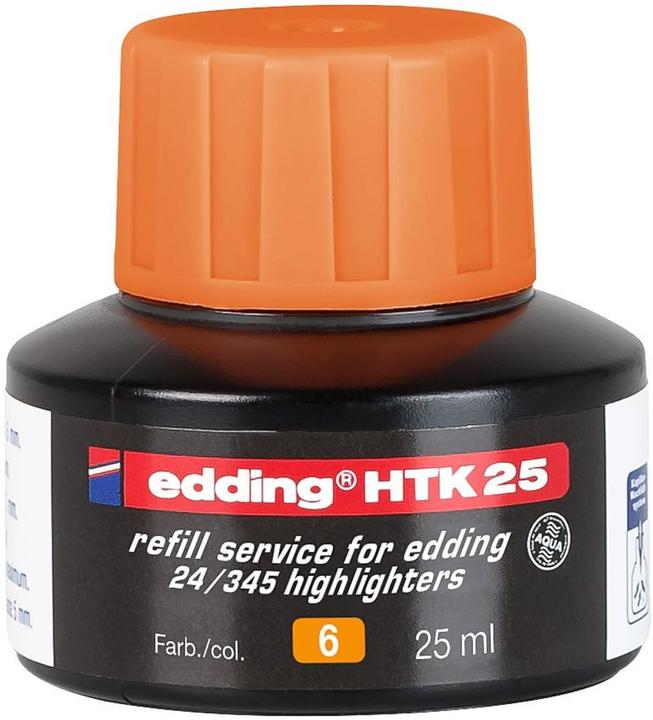 Image du produit Edding HTK 25 Recharge pour marqueur Orange 25 ml 1 pièce(s) (Noir, 1 x)