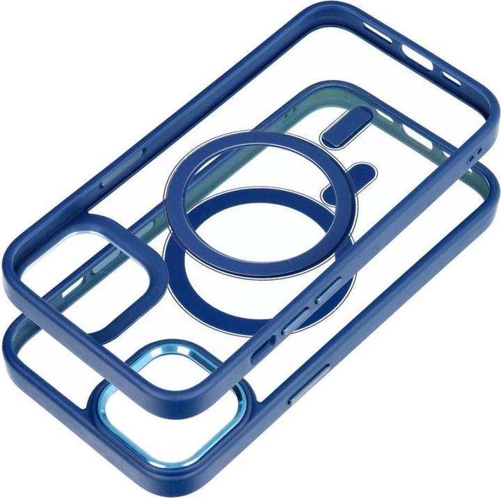 Image du produit OEM Back panel cover COLOR EDGE MAG COVER case compatible with MagSafe for IPHONE 14 navy blue (Apple iPhone 14)